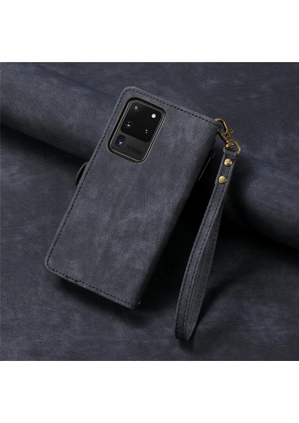Samsung Galaxy S20 Ultra Darbeye Deri Kılıf Için Flip Case Basit (Yurt Dışından)