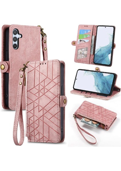 Samsung Galaxy A54 5g Için Flip Case Basit Iş Deri Kılıf Flip (Yurt Dışından)