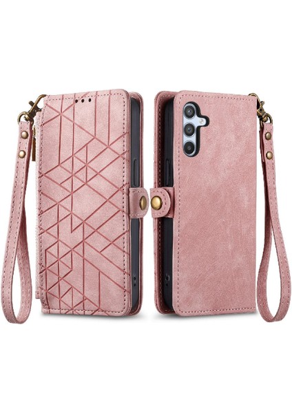 Samsung Galaxy A54 5g Için Flip Case Basit Iş Deri Kılıf Flip (Yurt Dışından)