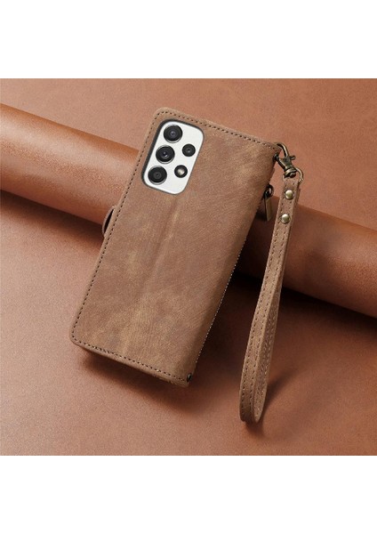 Samsung Galaxy A73 5g Darbeye Kapak Kapak Basit Iş Için Flip Case (Yurt Dışından)