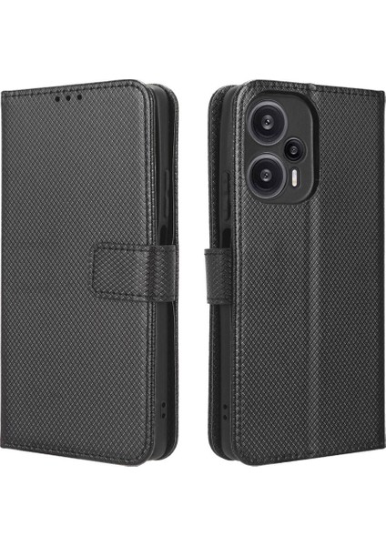 Xiaomi Poco F5 5g Kickstand Kapak Manyetik Cüzdan Kart Tutucu (Yurt Dışından)