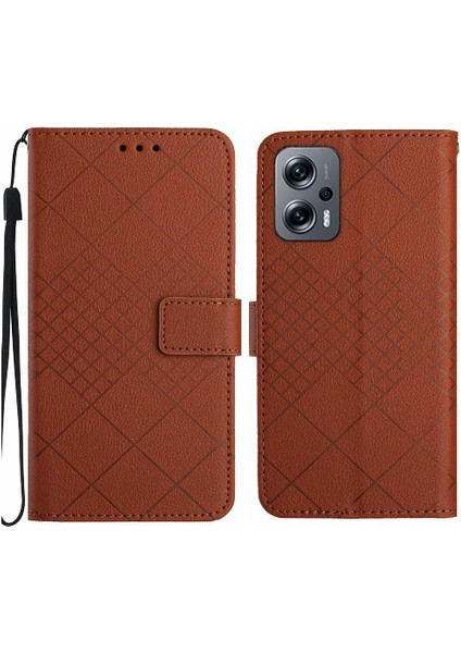 El Kayışı Cüzdan Pu ile Xiaomi Poco X4 Gt Manyetik Kapak Için Flip Case (Yurt Dışından)
