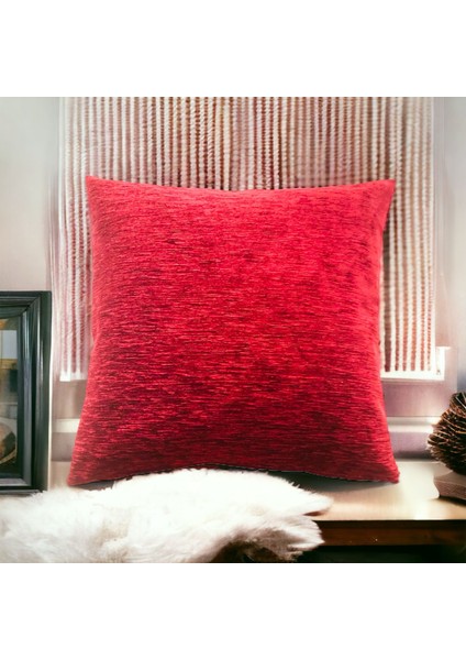 Mercan Desenli Bordo Kırlent Kılıfı Seti -2 Adet 45CM*45CM
