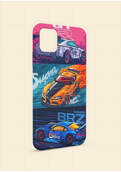 Apple iPhone Xr Uyumlu Supercars-Supra-Subaru Tasarım Uv Baskı Lansman Kılıf