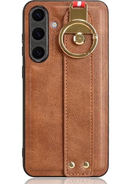 Samsung Galaxy S24 Artı Bilek Kayışı Premium Pu Deri Kılıf (Yurt Dışından)