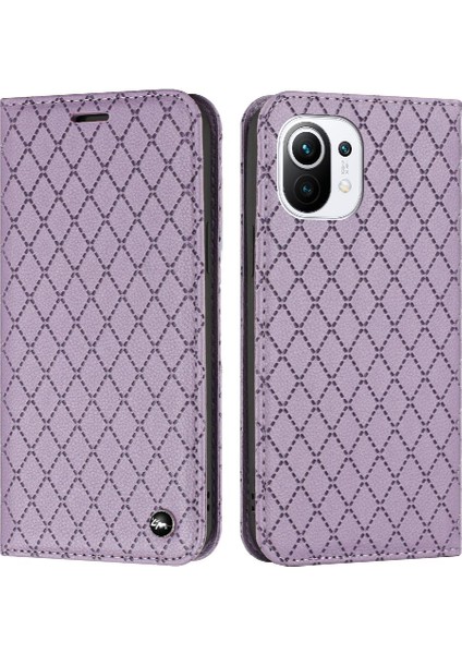 Xiaomi 11 Lite Kart Yuvaları Için Kılıf Tutucu Flip Iş Manyetik Kabuk (Yurt Dışından)