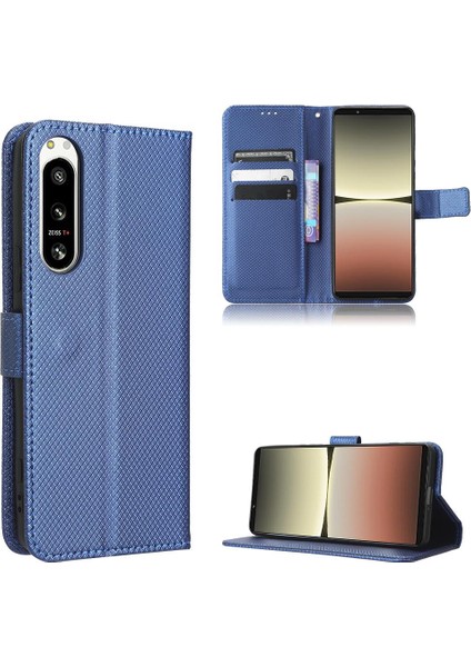 Sony Xperia 5 Iv Için Kickstand Kapak Kart Tutucu Manyetik Cüzdan (Yurt Dışından)