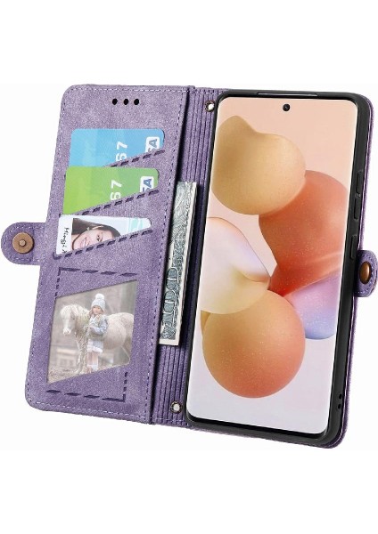 Xiaomi 12T Cüzdan Flip Kapak Için Flip Case Darbeye Basit Iş (Yurt Dışından)