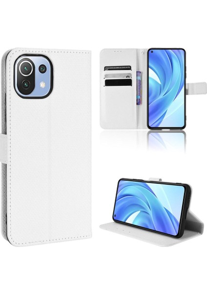 Xiaomi 11 Lite Manyetik Cüzdan Kickstand Kapak Kart Tutucu Için Kılıf (Yurt Dışından)