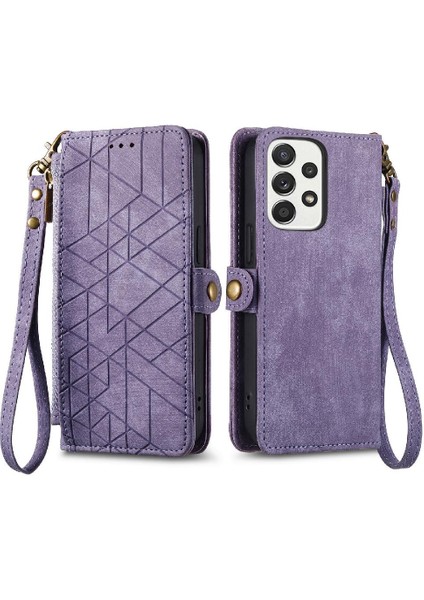 Samsung Galaxy A33 5g Için Flip Case Darbeye Basit Iş Kapak Çevirin (Yurt Dışından)