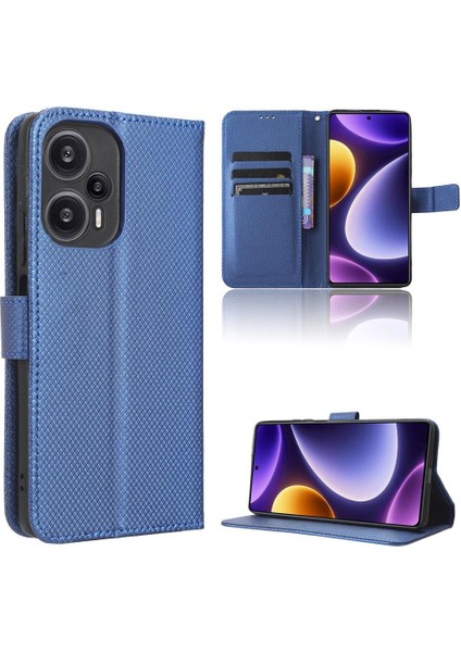 Xiaomi Poco F5 5g Kickstand Kapak Manyetik Cüzdan Kart Tutucu (Yurt Dışından)
