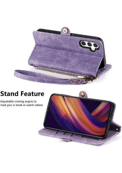 Samsung Galaxy A25 Için Flip Case 5g Kapak Çevirin Cüzdan Basit Iş Durum (Yurt Dışından)
