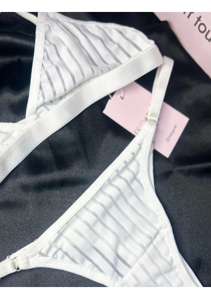 Es Lingerie Comfy White Bralet Takım