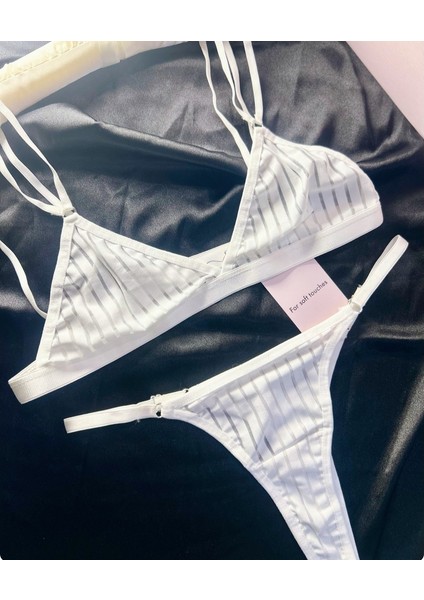 Es Lingerie Comfy White Bralet Takım