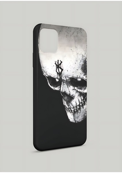Apple iPhone 15 Pro Uyumlu Anime Berserk Skull Tasarım Uv Baskı Lansman Kılıf