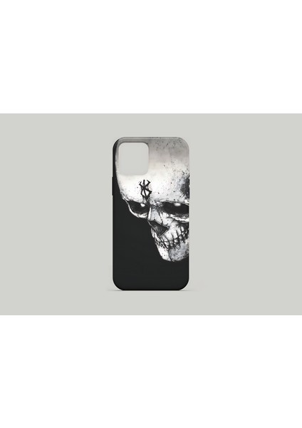 Apple iPhone 15 Pro Uyumlu Anime Berserk Skull Tasarım Uv Baskı Lansman Kılıf