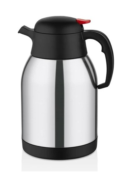 2 Litre Çift Kat Paslanmaz Çelik Termos Piknik Kamp Outdoor Ofis Otel Kafe Okul Siyah Renk fiyatları