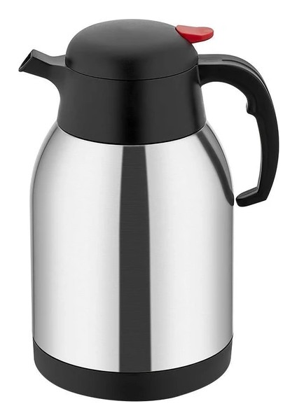 2 Litre Çift Kat Paslanmaz Çelik Termos Piknik Kamp Outdoor Ofis Otel Kafe Okul Siyah Renk indirimleri