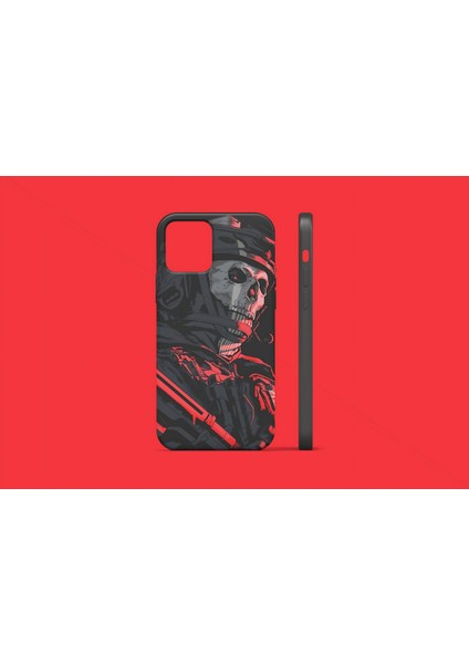 Apple iPhone 14 Pro Max Uyumlu Call Of Duty - Ghost Tasarım Uv Baskı Lansman Kılıf
