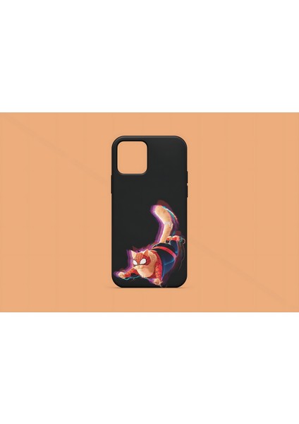 Apple iPhone Xr Uyumlu Spider-Cat Tasarım Uv Baskı Lansman Kılıf modelleri