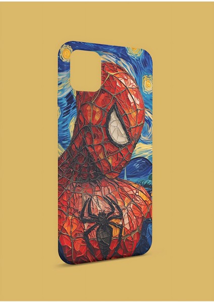 Apple iPhone 12 Mini Uyumlu Spider-Gogh Tasarım Uv Baskı Lansman Kılıf
