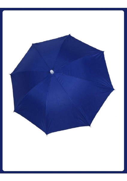 Tekno Trust Düz Kafa Şemsiyesi Mavi, Yazlık Plaj Güneş Şemsiyesi Kumaş Mavi