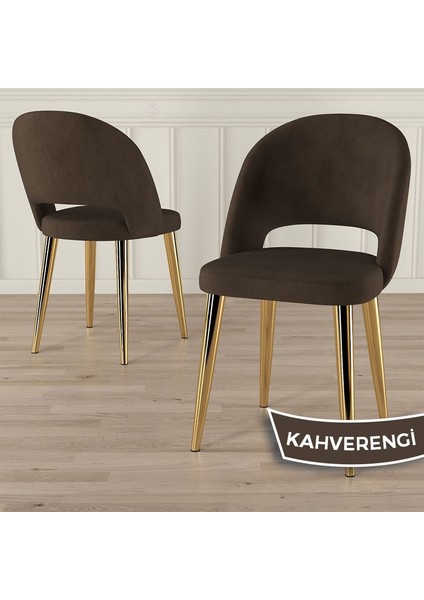 Weps Serisi 89X150 Açılabilir Lak Panel Hazar Masa Takımı 6 Kahve Sandalye modelleri