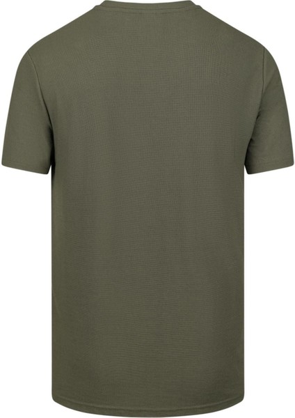 Sıfır Yaka T-Shirt Haki Kalei