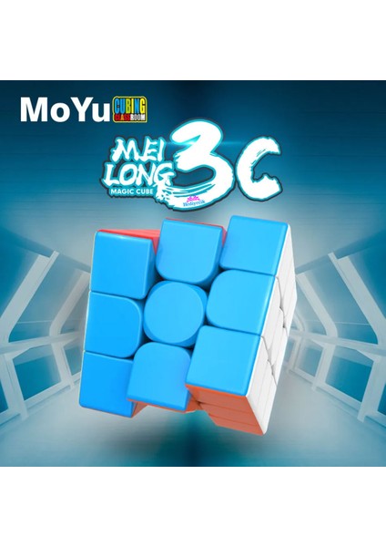 Moyu Meilong 3c Speed 3x3 Zeka Küpü Akıl Küpü Küp Yapışkansız