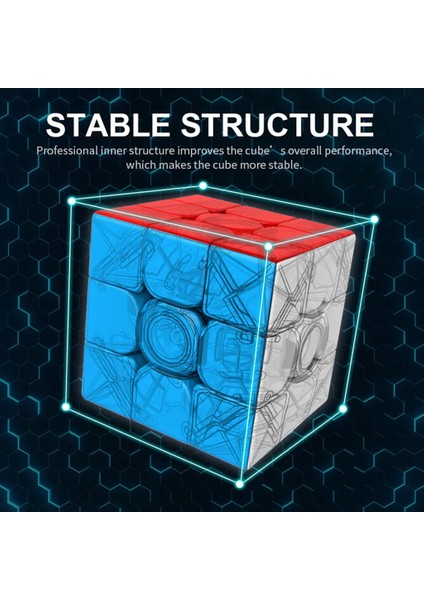 Moyu Meilong 3c Speed 3x3 Zeka Küpü Akıl Küpü Küp Yapışkansız