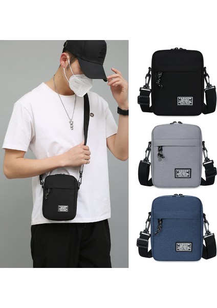 Satchel Çanta Oxford Kumaş Messenger Omuz Çantası Messenger Sırt Çantası Küçük Kare Çanta (Yurt Dışından)