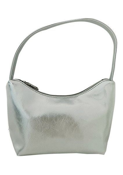 Koltuk Altı Çantası Basit Gümüş Çanta Omuz Çantası (Yurt Dışından)