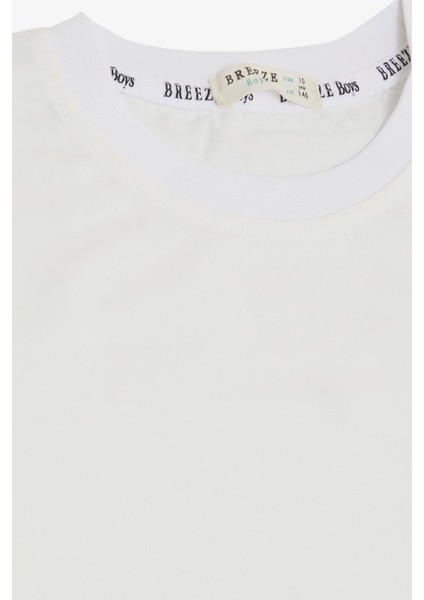 Erkek Çocuk Tişört Basic 4-14 Yaş, Ekru modelleri