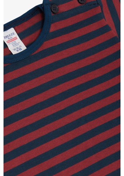 Erkek Çocuk Tişört Patlı Çizgili 1-4 Yaş, Karışık Renk modelleri