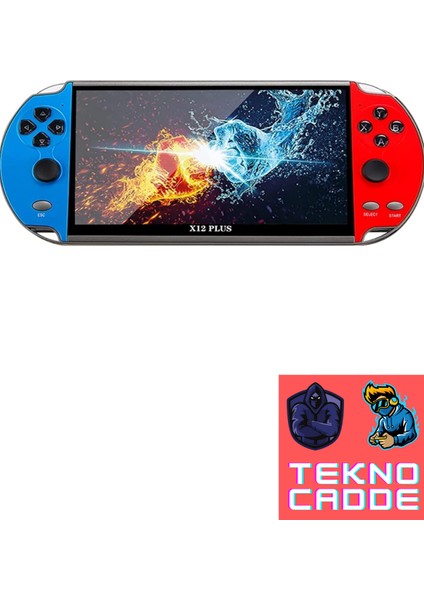 X12 Plus 7inç LCD Hd Ekran 10000+ Oyunlu Retro Arcade Oyun Konsolu Atari