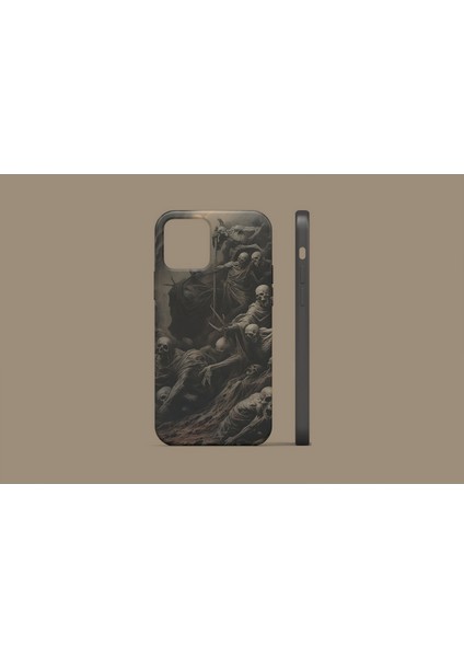 Apple iPhone Se 2022 Uyumlu Skeleton Tasarım Uv Baskı Lansman Kılıf