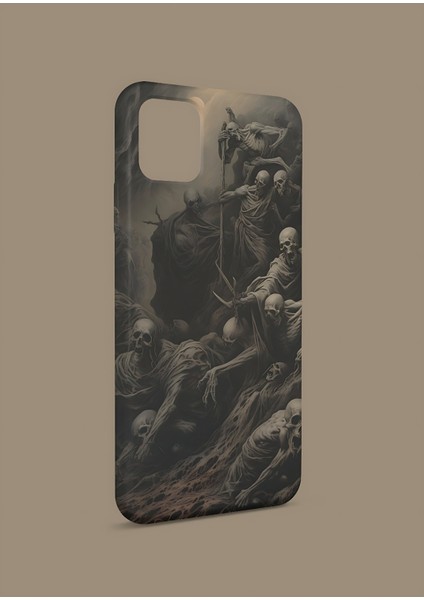 Apple iPhone 14 Pro Max Uyumlu Skeleton Tasarım Uv Baskı Lansman Kılıf