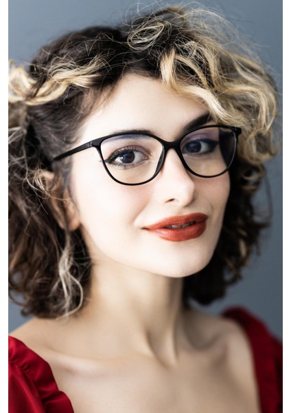 Tekno Trust Siyah Darell Black Mavi Işık Korumalı Gözlük 8401 0101 52 16 135 Cat Eye 52 Şeffaf UV400 Cam Siyah fiyatları