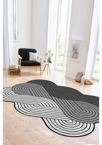 Dijital Baskılı Kaymaz Taban Yıkanabilir Lazer Kesim Yolluk Mutfak Salon Halısı, N-Lazer-15-Gri, fiyatları