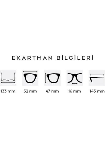 Tekno Trust Siyah Astrid Siyah Cat Eye Gözlük (Mavi Işık Filtreli) Metal Şeffaf Mat 52 UV400 Siyah Cat Eye