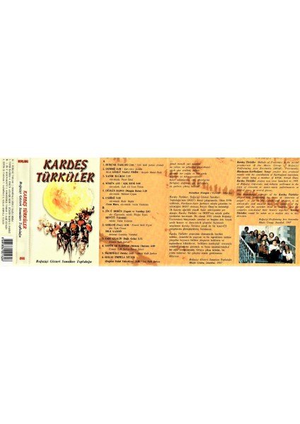 Kardeş Türküler - Boğaziçi Gösteri Sanatları Topluluğu – Kaset