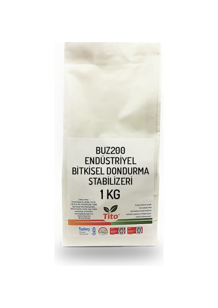 Buz200 Endüstriyel Bitkisel Dondurma Stabilizeri - 1 kg
