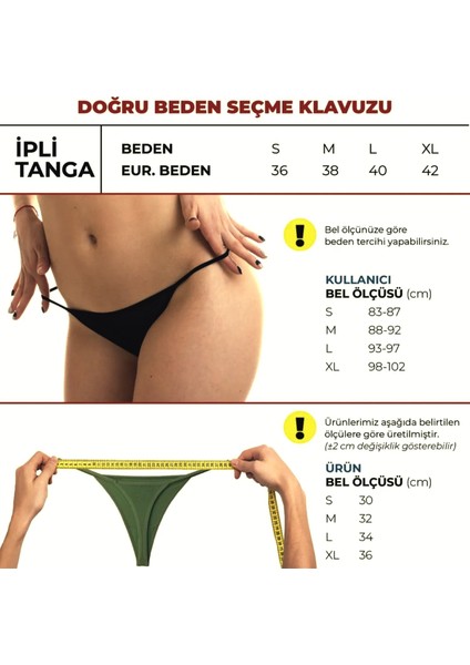 Kadın Külot G-String Tanga 4Adet Eastern SHE-100424 fırsatları