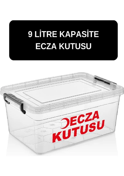 Ecza Kutusu 9 Lt Ilk Yardım Ecza Dolabı Çantası Ilaç Kutusu Ilaç Saklama Kabı Kutusu Ilaç Dolabı Yeni Ürün