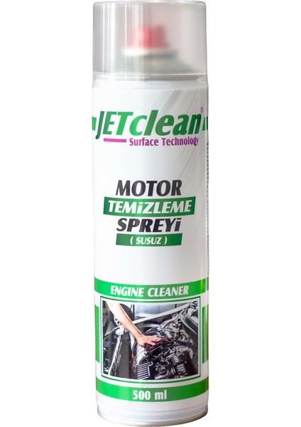 Jetclean 500 ml Oto Motor Temizleme Spreyi Araç Bakım Sprey Susuz