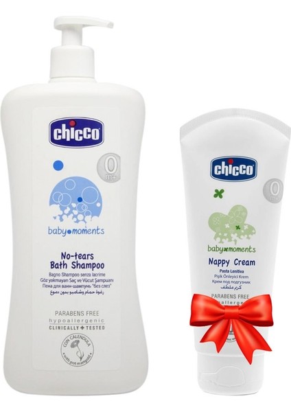 Chicco Göz Yakmayan Saç ve Vücut Şampuanı 750ML + Chicco Pişik Önleyici Krem 100ML