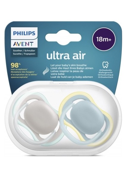 Philips Avent SCF349/01 Ultra Air Emzik 18 Ay+ 2li Erkek