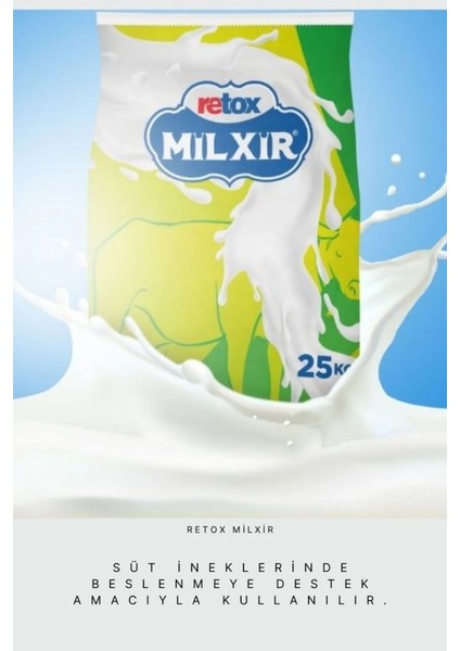 Retox Milxir Süt Inekleri Için Yem Katkı 25 kg