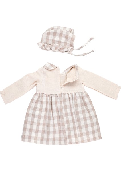 Kız Çocuk Ekose Yakalı Elbise
