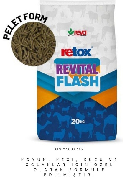 Revital Flash Küçükbaş Hayvanlar Için Verim Arttırıcı Yem Katkı - 20KG